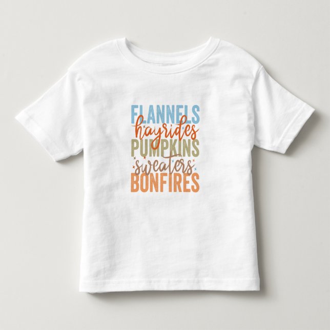 Fun Fall Vibes Kleinkind T-shirt (Vorderseite)