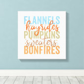 Fun Fall Vibes Leinwanddruck (Insitu (Holzboden))