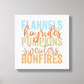 Fun Fall Vibes Leinwanddruck (Vorderseite)