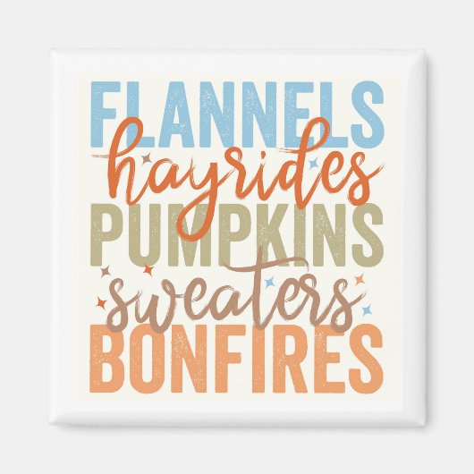 Fun Fall Vibes Magnet (Vorne)