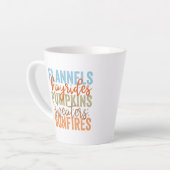 Fun Fall Vibes Milchtasse (Linke Ecke)