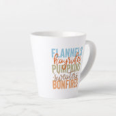 Fun Fall Vibes Milchtasse (Rechte Ecke)