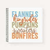 Fun Fall Vibes Notizblock (Vorderseite)