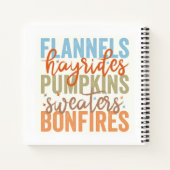 Fun Fall Vibes Notizblock (Rückseite)