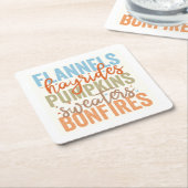 Fun Fall Vibes Rechteckiger Pappuntersetzer (angewinkelt)