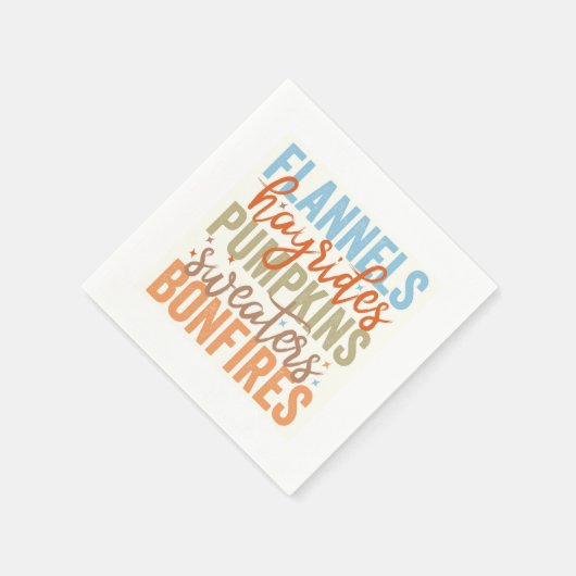 Fun Fall Vibes Serviette (Ecke)