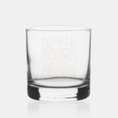 Fun Fall Vibes Whiskyglas (Rückseite)