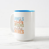 Fun Fall Vibes Zweifarbige Tasse (Vorderseite Links)