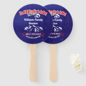 Fun Family Adventure Wiedersehen Ansammlung Monogr Fächer (Vorne und Hinten)