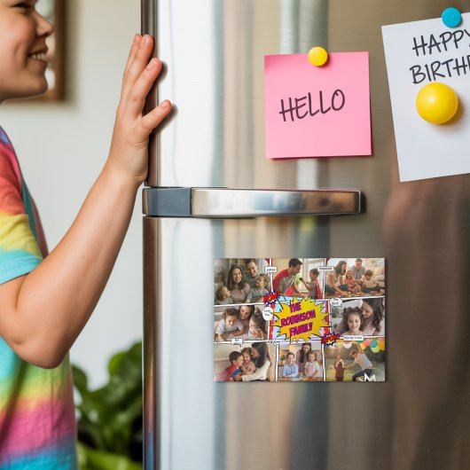 Fun Family Foto Comic kreieren Sie Ihre eigene Pla Magnet