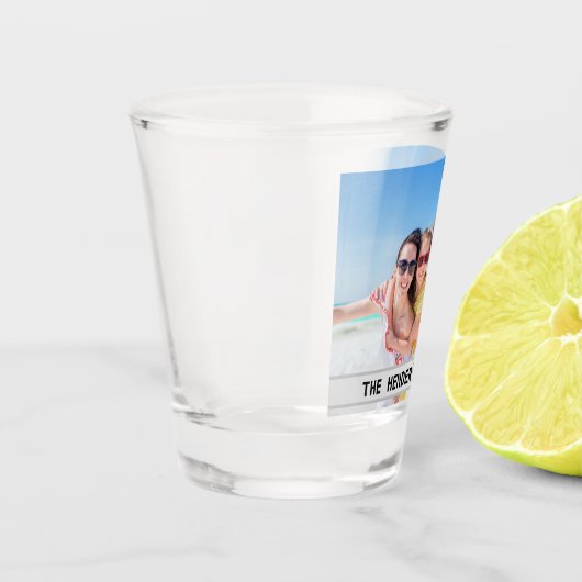 Fun Family Foto Monogram Shot Glass Schnapsglas (Links)