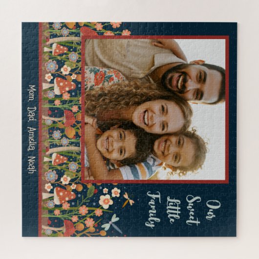 Fun Family Foto Puzzle Pilze Wildblumen (Horizontal)