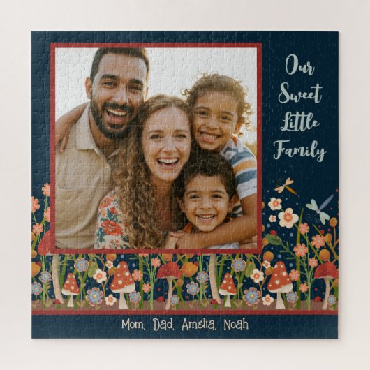 Fun Family Foto Puzzle Pilze Wildblumen (Vertikal)