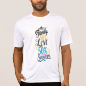 Fun Family Quote - "50% Liebe, 50% Sarcasm" T-Shirt (Vorderseite)