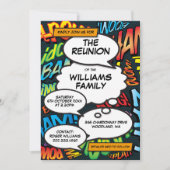 Fun Family School Freinds Wiedersehen-Party Einladung (Vorderseite)