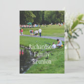 Fun Family Wiedersehen Custom Family Foto Einladung (Stehend Vorderseite)