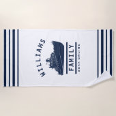 Fun Family Wiedersehen Sommerurlaub Schiff Kreuzfa Strandtuch (Vorderseite)