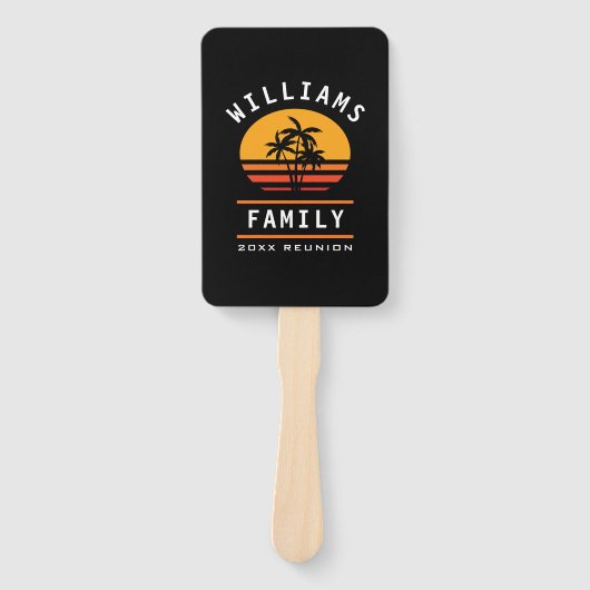 Fun Family Wiedersehen Sommerurlaub Tropical Beach Fächer (Vorderseite)