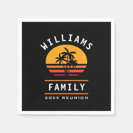 Fun Family Wiedersehen Sommerurlaub Tropical Beach Serviette