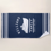 Fun Family Wiedersehen Summer Vacation Cruise Ship Strandtuch (Vorderseite)