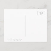 Fun Family Wiedersehen Ticket Save the Date Ankündigungspostkarte (Rückseite)