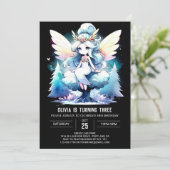 Fun Fantasy Fairy Birthday Einladung (Stehend Vorderseite)
