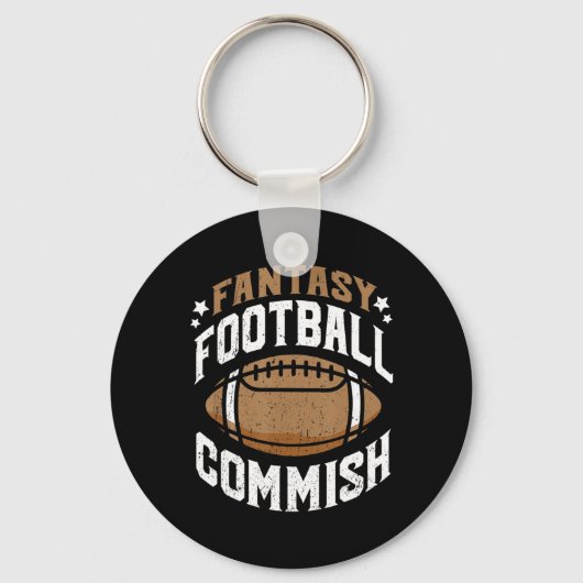 Fun Fantasy Football EU-Kommissar Männer Schlüsselanhänger (Vorderseite)