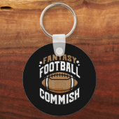 Fun Fantasy Football EU-Kommissar Männer Schlüsselanhänger (Vorderseite)