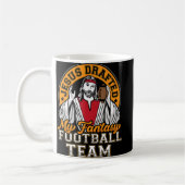 Fun Fantasy Football Jesus Drafted My Team Men Wom Kaffeetasse (Links)