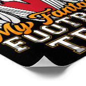 Fun Fantasy Football Jesus hat mein Team Männer Wo Poster (Ecke)