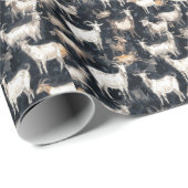 Fun Fantasy Goat Farm Animal Geschenkpapier (Rolleneckpunkt)