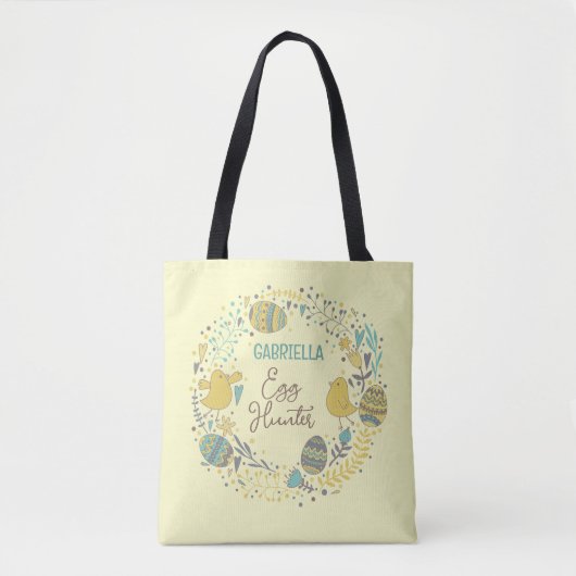 Fun farbenfroh frohe Ostereier Jagd Tasche (Vorderseite)