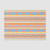 Fun farbenfroh Moderne Angesagte Arsty Aztec Zigza Seidenpapier (Vorderseite)