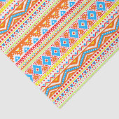 Fun farbenfroh Moderne Angesagte Arsty Aztec Zigza Seidenpapier (Ausschnitt)