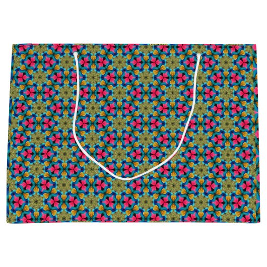 Fun farbenfrohe Aloha Tropical Geschenktasche Große Geschenktüte (Vorderseite)