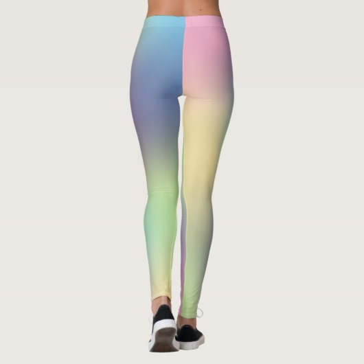 Fun farbenfrohe Einhorn Gradient Mix 1 Leggings (Rückseite)