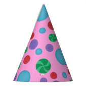 Fun farbenfrohe Maße Polka Dots Party Hats Partyhütchen (Links)
