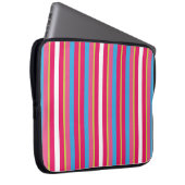 Fun farbenfrohe Multistreifen Laptopschutzhülle (Vorne Rechts)