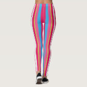 Fun farbenfrohe Multistreifen Leggings (Rückseite)