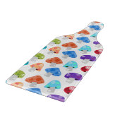 Fun farbenfrohe Pilze Glas Cutting Board Schneidebrett (Ecke)