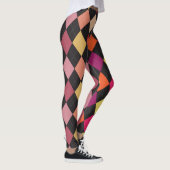 Fun farbenfrohe Raute Muster Leggings (Rechts)
