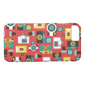 Fun farbenfrohe Retro Lomo Kameras Muster Case-Mate iPhone Hülle (Rückseite (Horizontal))