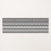 FUN farbenfrohe Tribal Schwarz-weiß Reverse Editab Yogamatte (Rückseite (Horizontal))