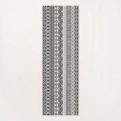 FUN farbenfrohe Tribal Schwarz-weiß Reverse Editab Yogamatte (Rückseite)
