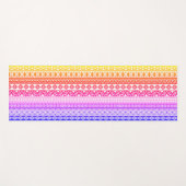 FUN farbenfrohe Tribal Schwarz-weiß Reverse Editab Yogamatte (Vorderseite (Horizontal))