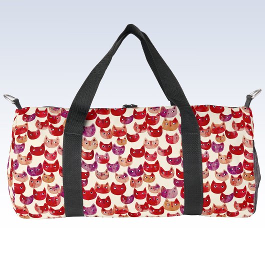 Fun farbenfrohe Wasserfarbe Muster Duffle Bag