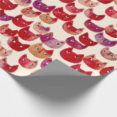 Fun farbenfrohe Wasserfarbe Muster Geschenkpapier (Ecke)