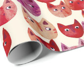 Fun farbenfrohe Wasserfarbe Muster Geschenkpapier (Rolleneckpunkt)