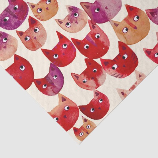 Fun farbenfrohe Wasserfarbe Muster Seidenpapier (Detail)