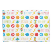 Fun farbenfroher Robot Beep Boop Muster Kid Kissenbezug (Vorderseite)